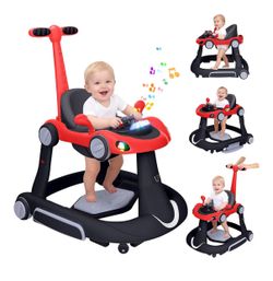 4-in1- Baby Walker - Race car New.