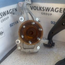 2021-2025 Ford F150 front right lower control, and upper control, knuckle and shock absorber