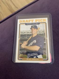 Ryan Braun Rookie Card Draft Pick