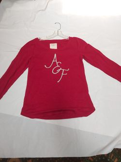 women’s Abercrombie and Fitch soft and cozy long stitch sleeve shirt sz Med