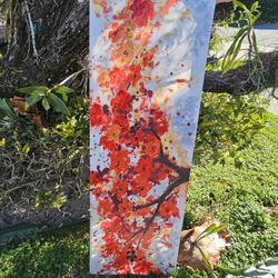 Beautiful Floral Painted Sofa Picture