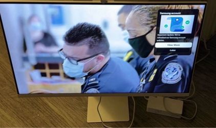 OFFERING 5 DOLLARS DISCOUNT 2025 32inch Samsung Smart Monitor with Stand and Webcam