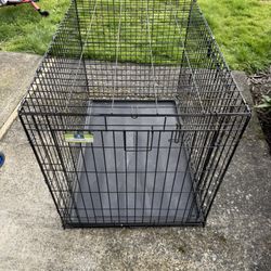 42” Top Paw Double Door Crate Kennel