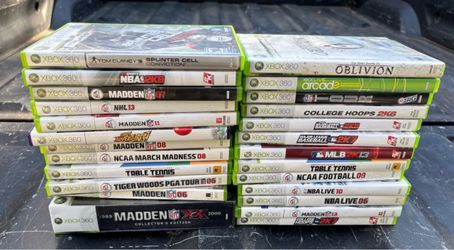 (25)  XBOX 360 games
