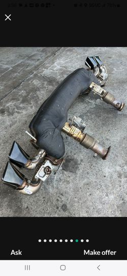2022 Corvette C8 Muffler  Z51 Black Tips With Electric Valves