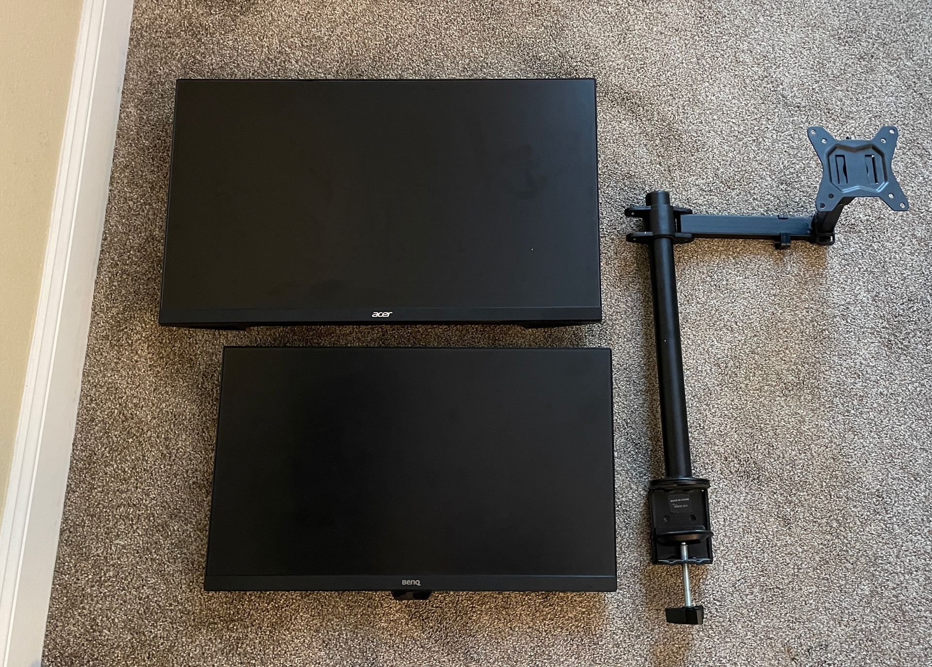 Monitor Mount + 27” Dell Monitor