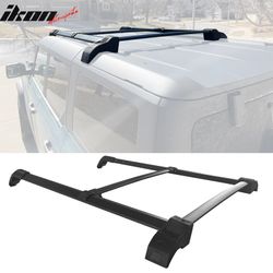 Fits 2021-2025 Ford Bronco Aluminum Roof Rack Rail Luggage Carrier W/ Cross Bars Kit