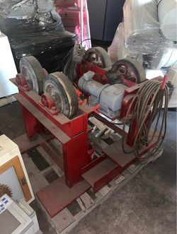 Pipe Welder Turning Rolls - Aronson SPRD3 Positioner - 3,000 lb capacity Rotator Rollers w/ Idler