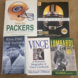 Green Bay Packers/ Lombardi Various Hardcover & Softcover Books - 5 Total