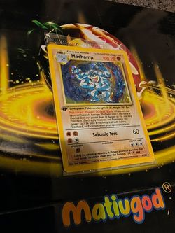 Sealed 1999 Pokémon Card Game 1st Edition Holo Machamp 8/102
