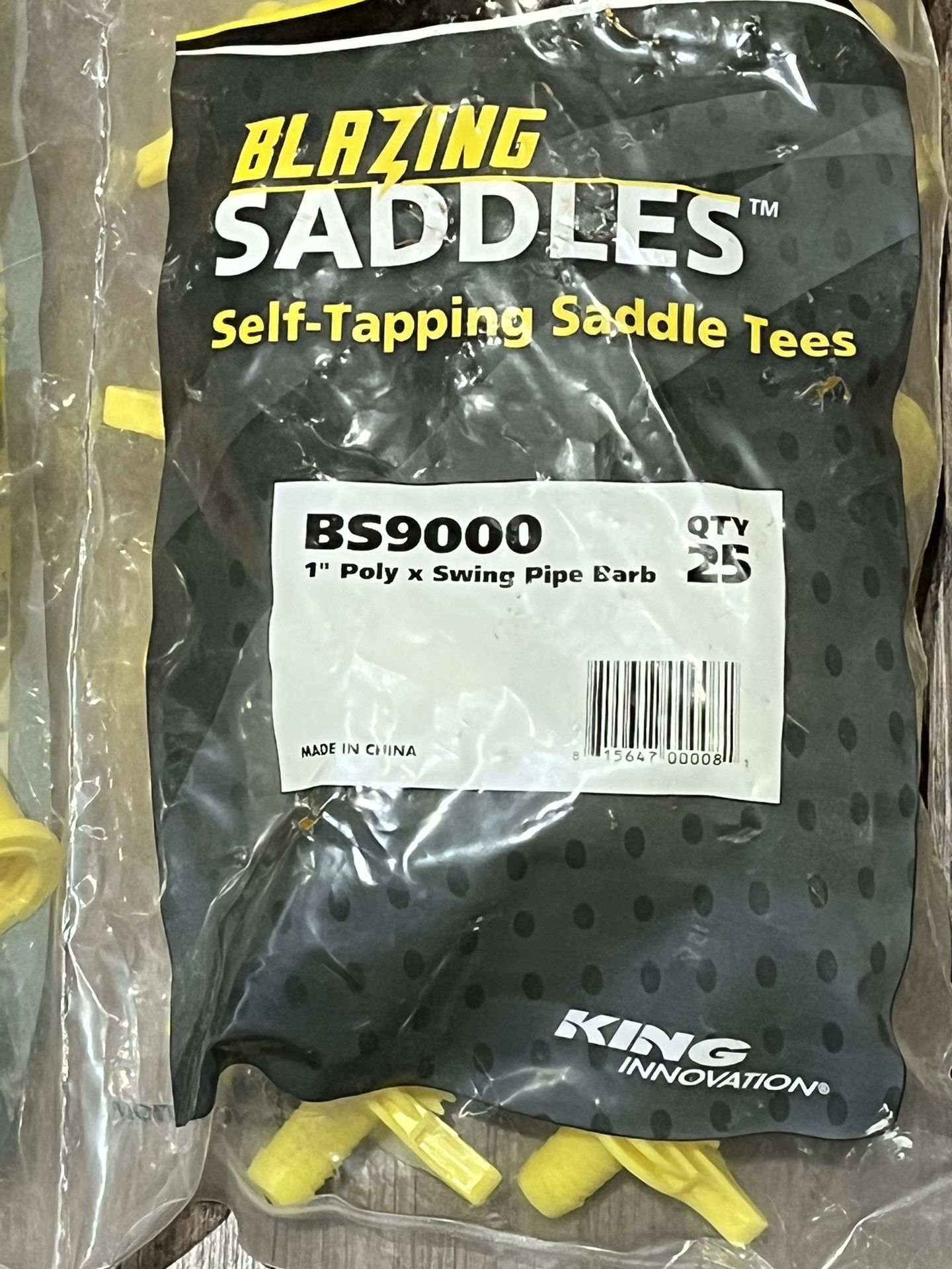 Blazing Saddles 25ct bag, 1"Poly to Swing Barb