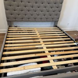King Size Upholstered Bed Frame 