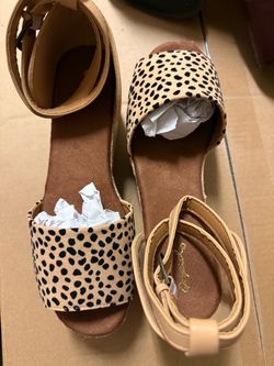 Brand New Qupid Leopard Print Espadrille Wedges 🐆