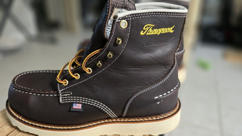 Thorogood 6โณ MAXWear Wedge Moc-Toe Work Boots โ Size 9.5