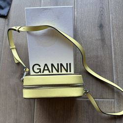 GANNI Yellow Camera Bag 