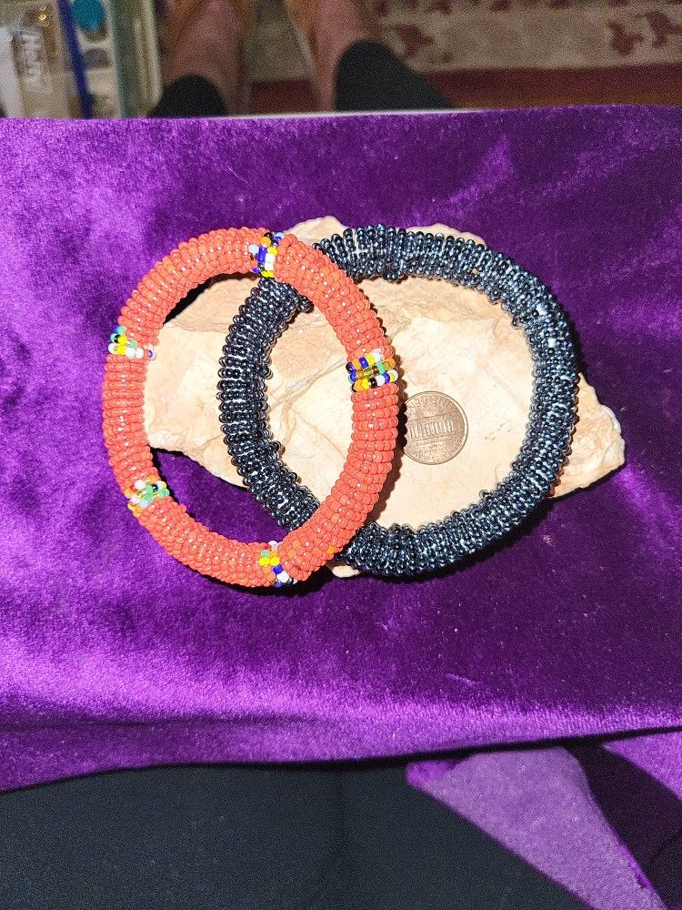 Maasai Beaded Bracelets, 2 For 1