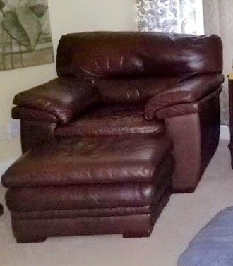 Chair (X Large) and ottoman