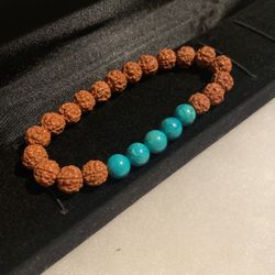 Rudraksha Turquoise Bracelet