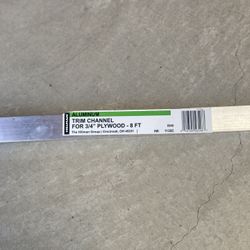 Aluminum Trim Channel 3/4” X 8’