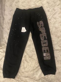 VVS Sp5der Rhinestone sweatpants