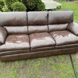 Leather Couch Free