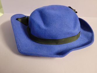 Vintage Madeline Blue Hat