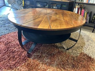 Round Wooden Coffee Table
