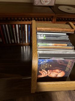 Wooden CD storage