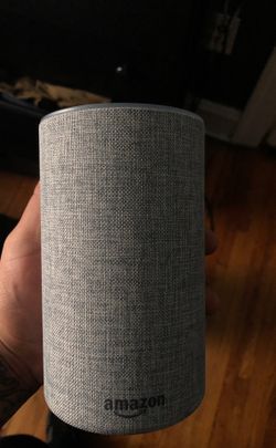 Echo (2nd Generation) - Smart speaker with Alexa - Heather Gray Fabric