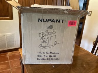 NEW Open Box: NUPANT 12-Cup Commercial Coffee Maker - Dual Warmers