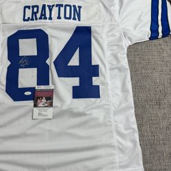 Patrick Crayton Signed Autograph Custom Jersey - JSA Coa - Dallas Cowboys
