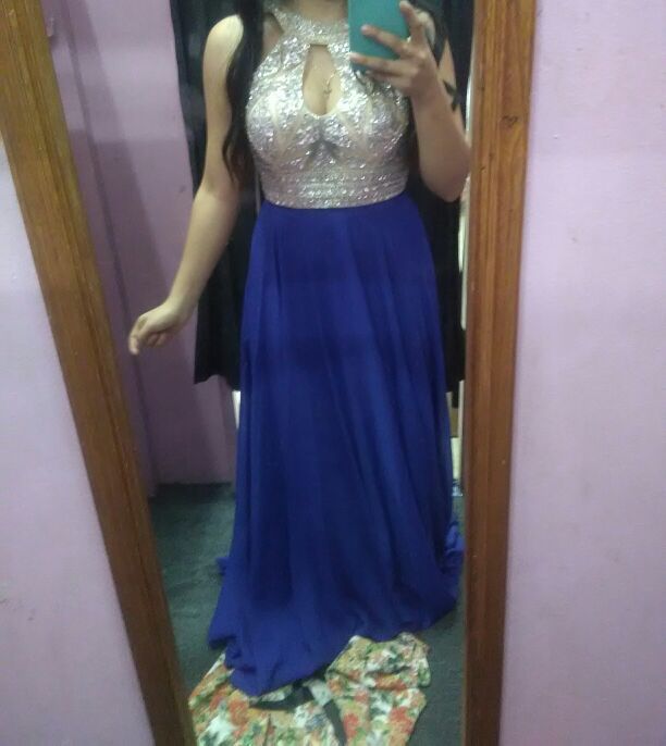 Royal blue dress