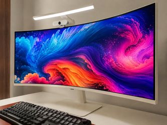 Samsung 34” Curved Ultrawide Monitor | 100Hz + Thunderbolt 4 | Warm White