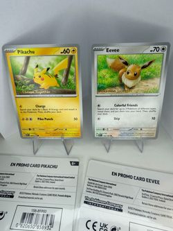 Pokémon Together Pikachu & Eevee Promo Cards