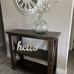 Rustic X  Console Table/ Entry Table 