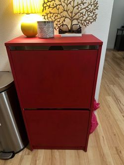 Shoe cabinet (Deep Red)