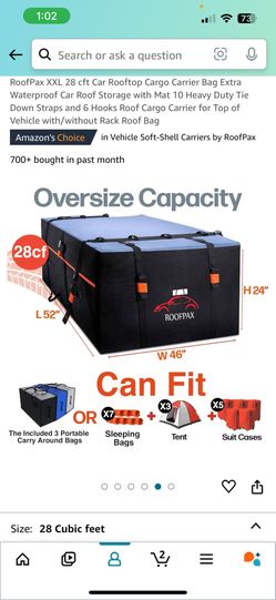 Car Rooftop Cargo Carrier