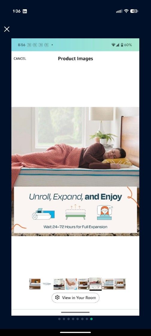 Linenspa 10 Inch Memory Foam and Spring Hybrid Queen Mattress - Medium Feel - Bed in a Box - Quality Comfort and Adaptive Support - Breathable