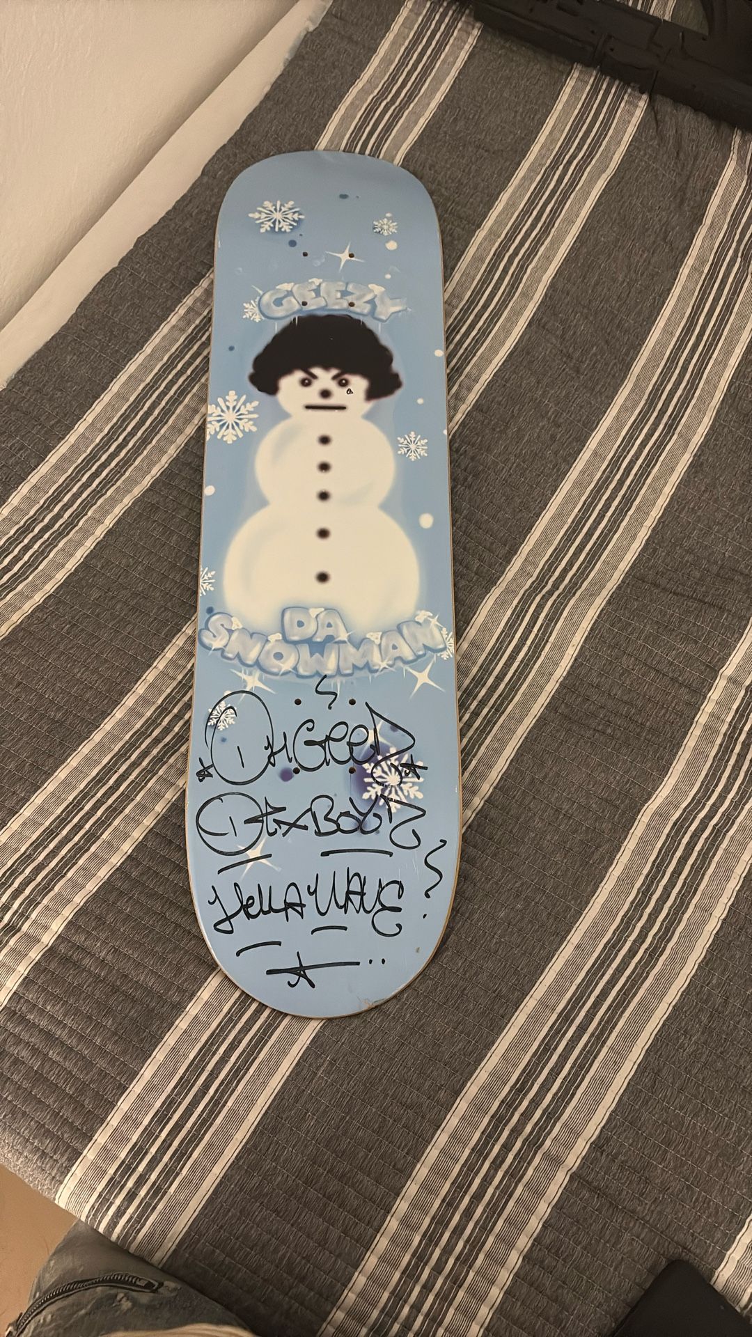 Ohgeezy From Shoreline Mafia Signed Skateboard 