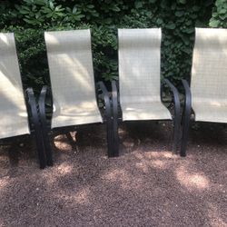 4 Stackable Chairs