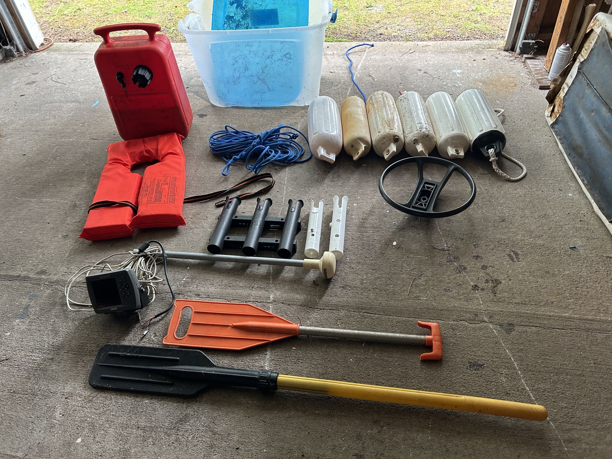 Box Of Marine Boat Items