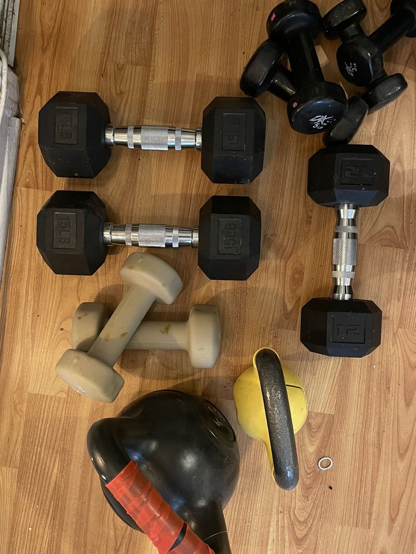 Pick Up Today!!! Weights Collection, Mix Of Kettle And Dumbbells