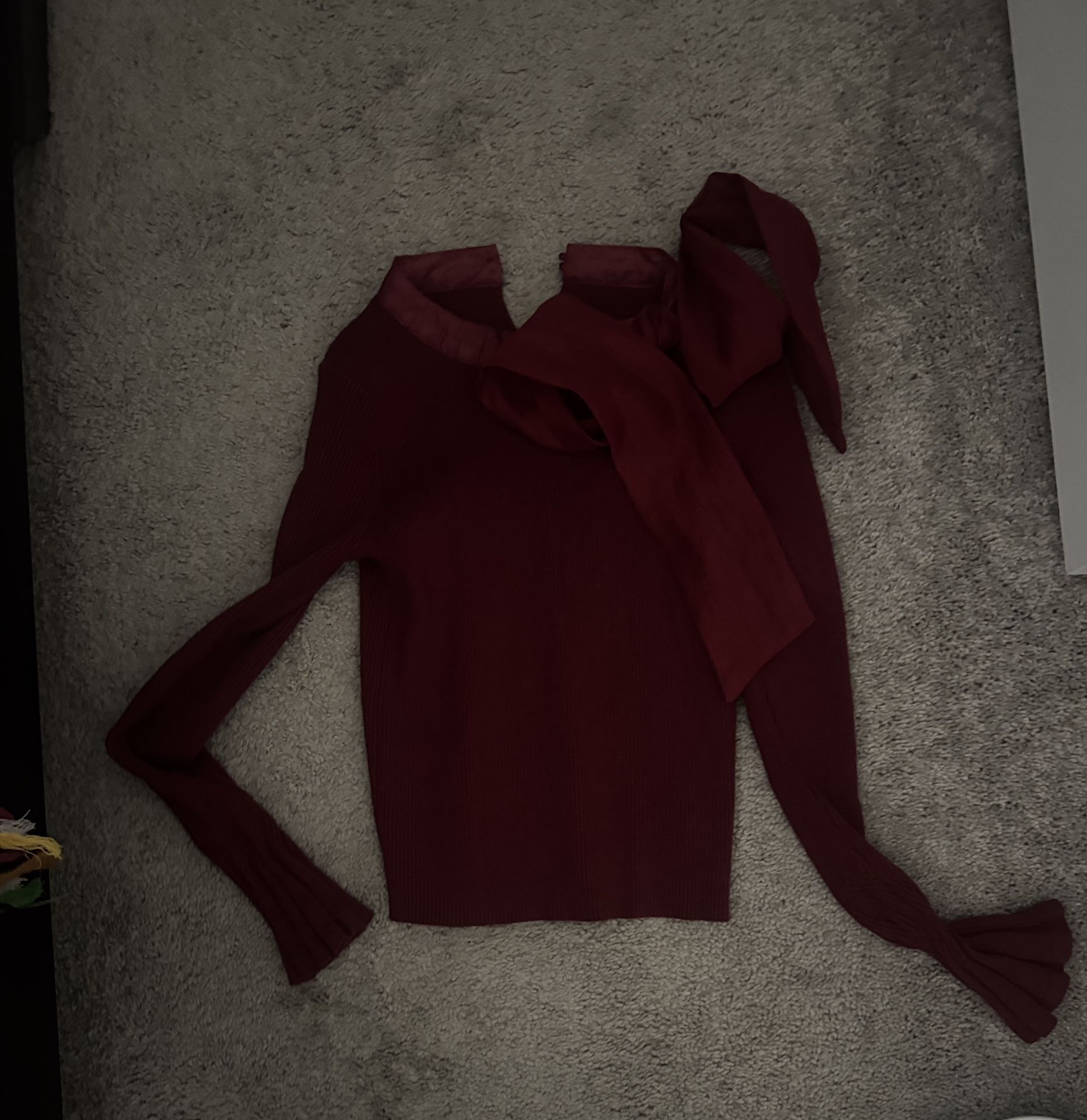 Elegant Red Women's Sweater