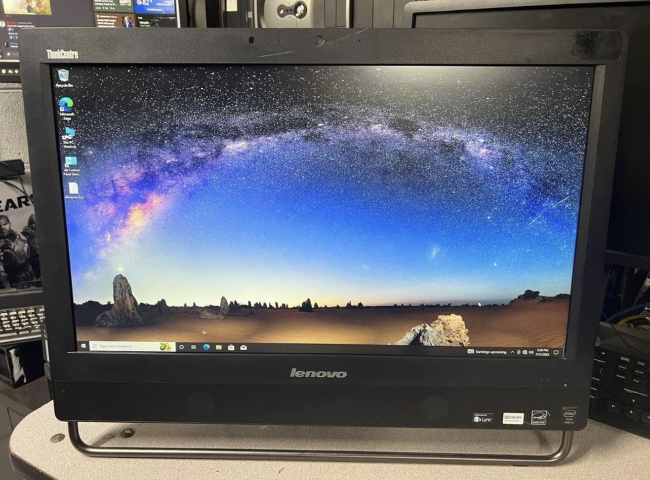Lenovo Quad Core I5 All In One Pc - Ssd - Wifi - Bluetooth - 24” Led