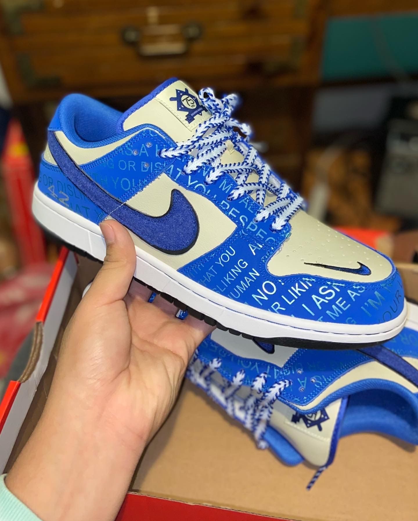 Jackie Robinson Nike Dunks size 10 Available Black Friday! •Nike Dunk Low Jackie Robinson Size  main image 3