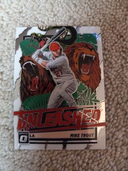 Mike Trout Unleashed Optic Card 2021