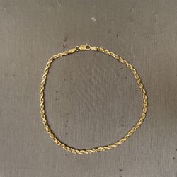 10kt Gold Rope Anklets Mother Days Special 