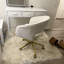 white desk