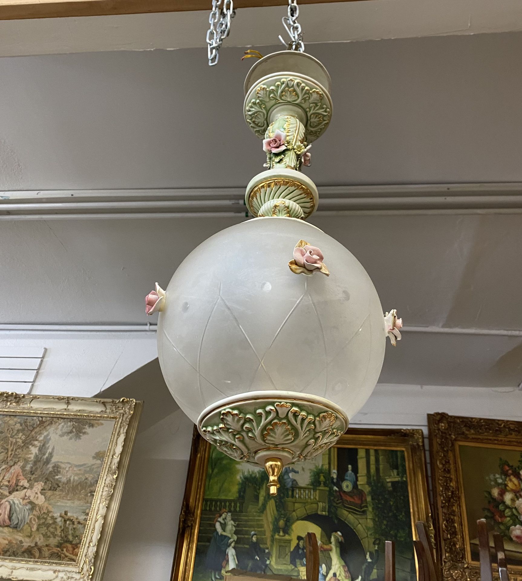 Italian Capodimonte Porcelain Chandelier Italy Check My Other Posts