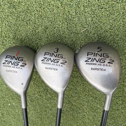 PING Zing 2 Karsten Metal 3 FAIRWAY WOOD Right Hand W54 Shaft USA